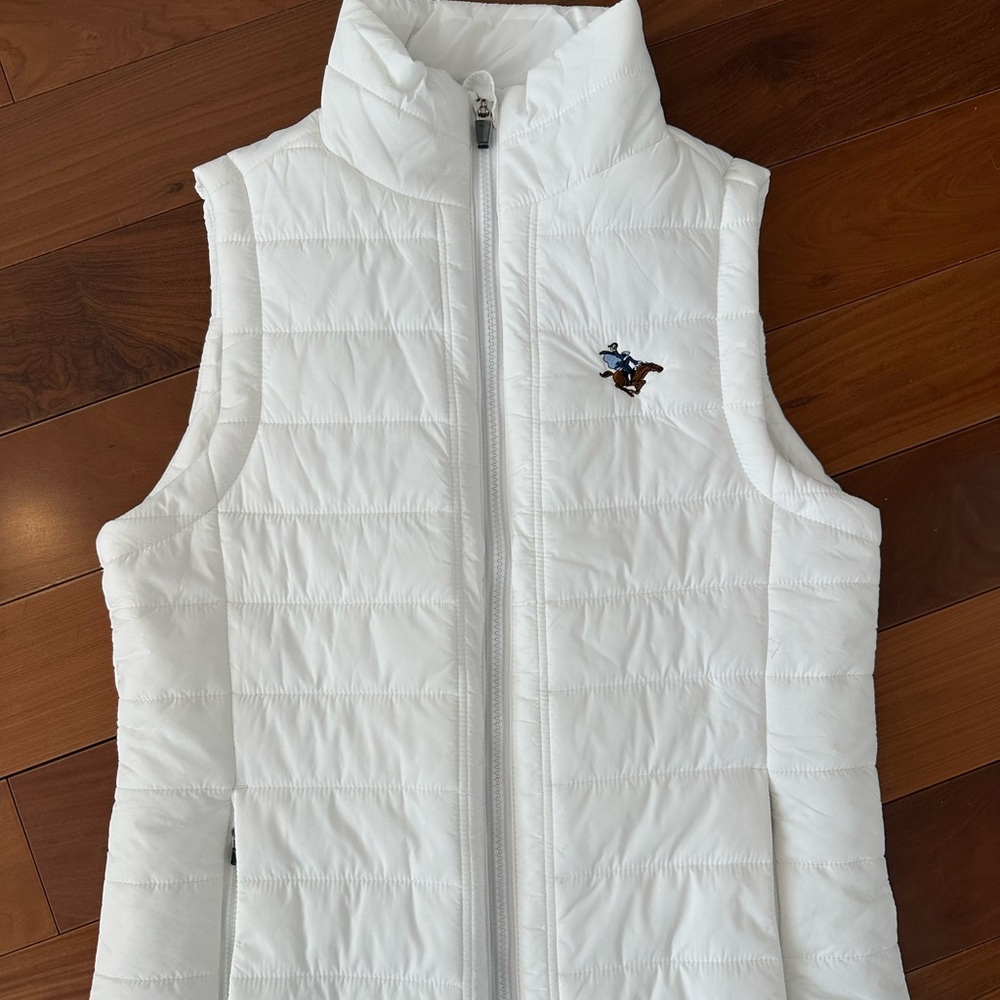 Sleepy Hollow Country Club Golf White Puffer Vest